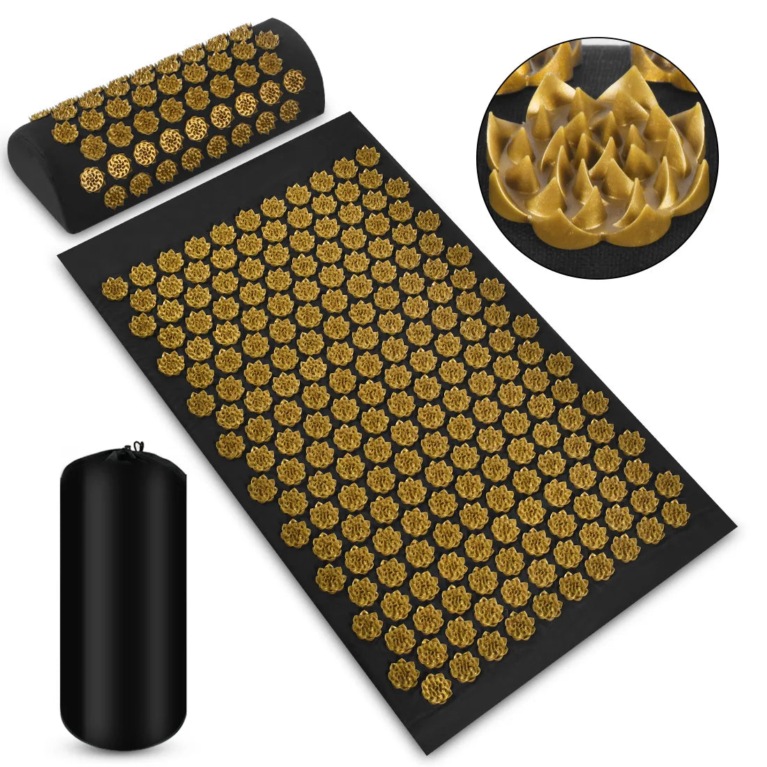 Acupressure Lotus Spike Mat & Cushion Set